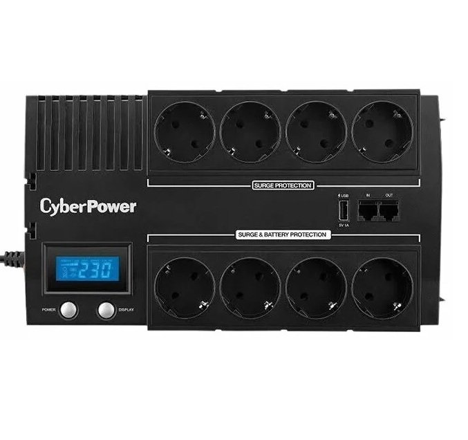 Источник бесперебойного питания CyberPower BR700ELCD черный
