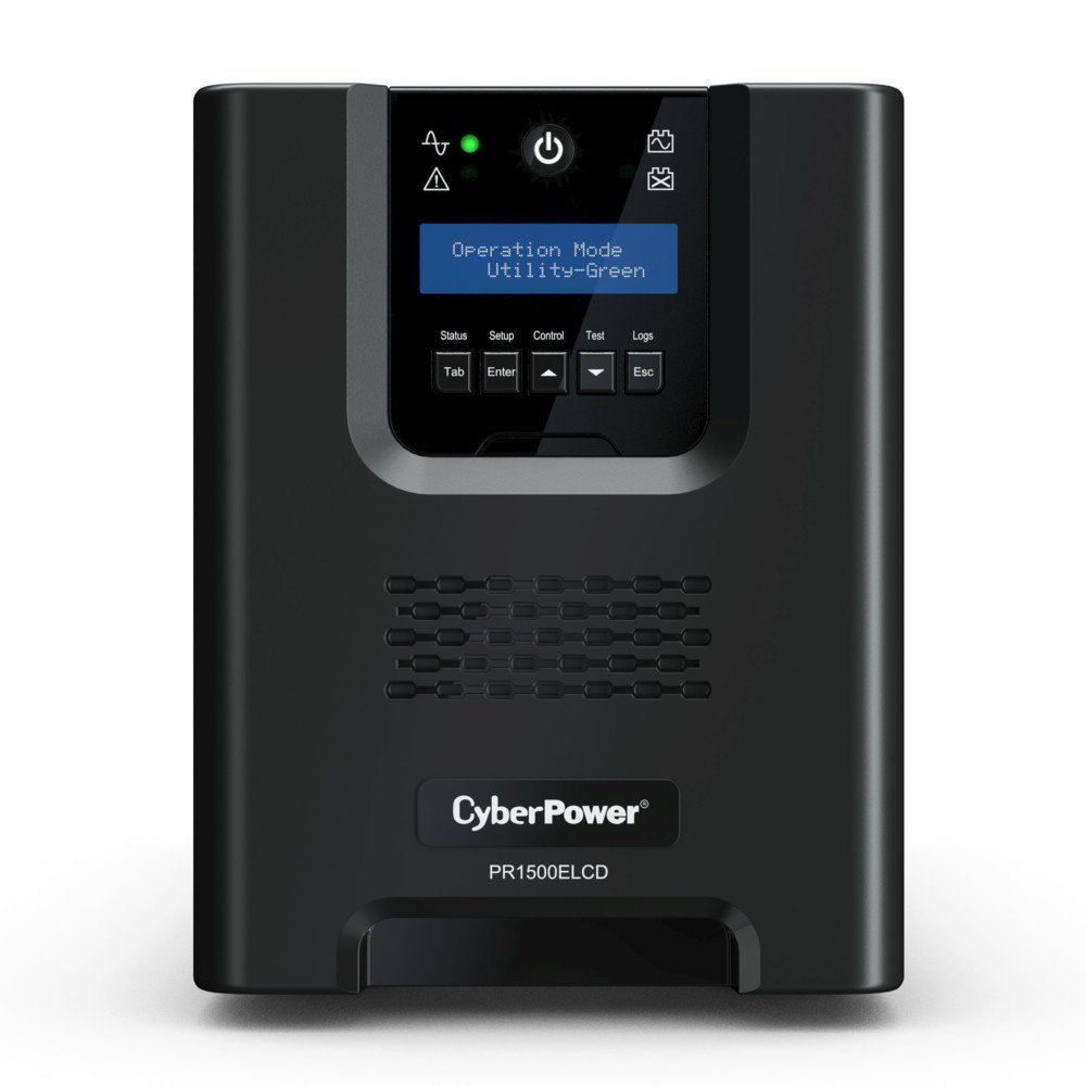 Источник бесперебойного питания CyberPower PR1500ELCD черный купить,NaN