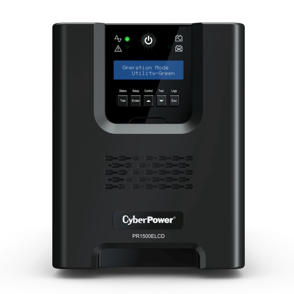 Источник бесперебойного питания CyberPower PR1500ELCD черный купить,NaN
