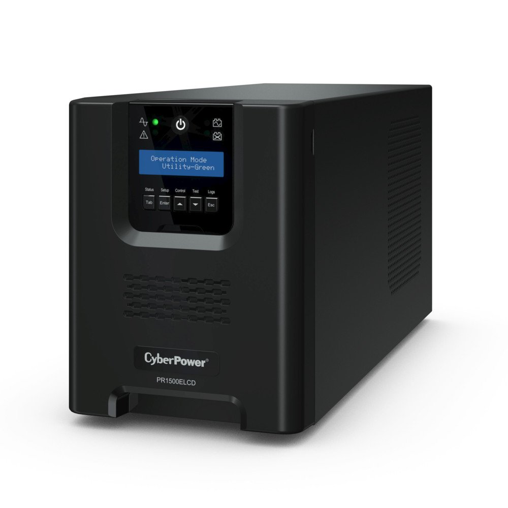 Источник бесперебойного питания CyberPower PR1500ELCD черный купить,NaN