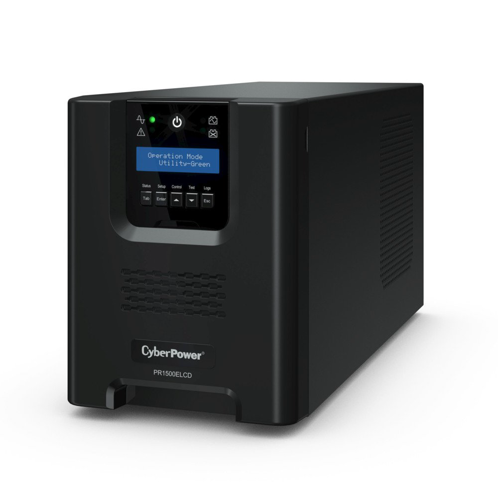 Источник бесперебойного питания CyberPower PR1500ELCD черный купить,NaN