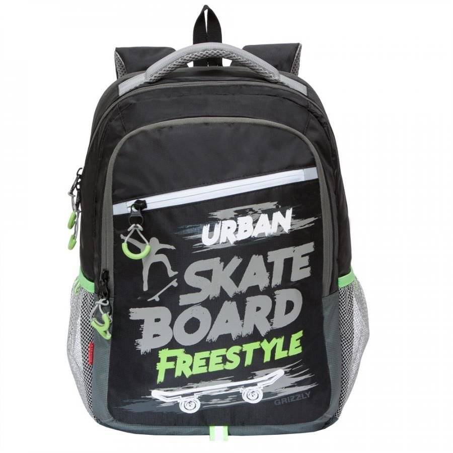 Рюкзак Grizzly Skate Board 31х42х22см черный купить,NaN