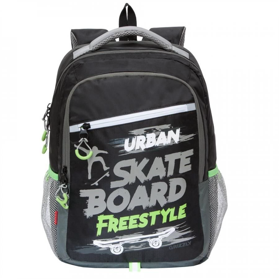 Рюкзак Grizzly Skate Board 31х42х22см черный купить,NaN