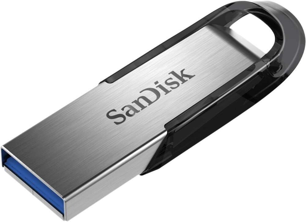 USB-флешка SanDisk Ultra Flair 128Gb черно-серебристая