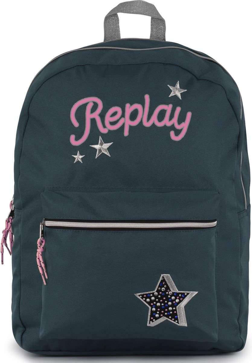 Рюкзак Stationery Team Replay Звезды 43х33х17см графитовый серый купить,NaN