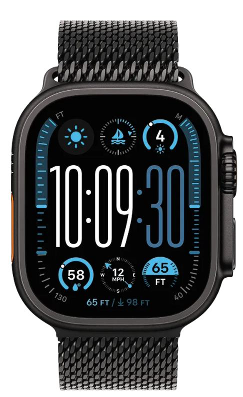 Ремешок Apple для Apple Watch 49mm Milanese Loop L MGHU4ZM/A Black