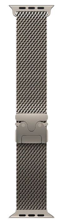 Ремешок Apple для Apple Watch 49mm Milanese Loop L MGHQ4ZM/A Natural Titanium купить,NaN