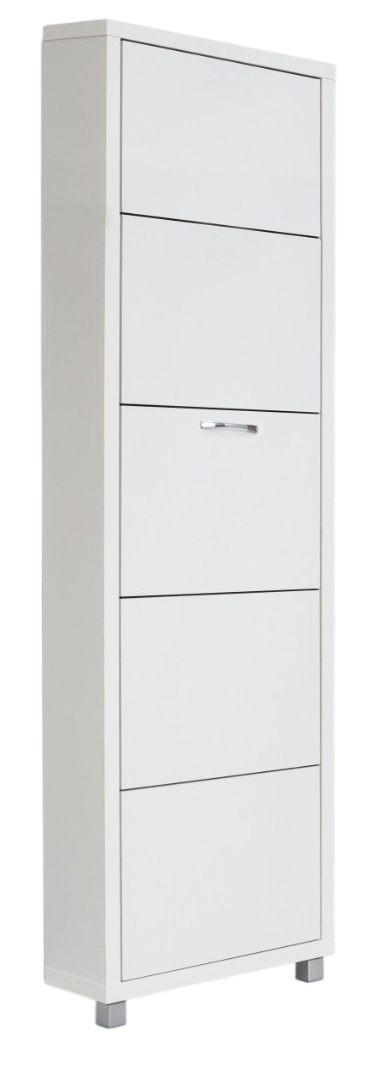 Тумба для обуви Айрон 55x19x173см белый купить,NaN