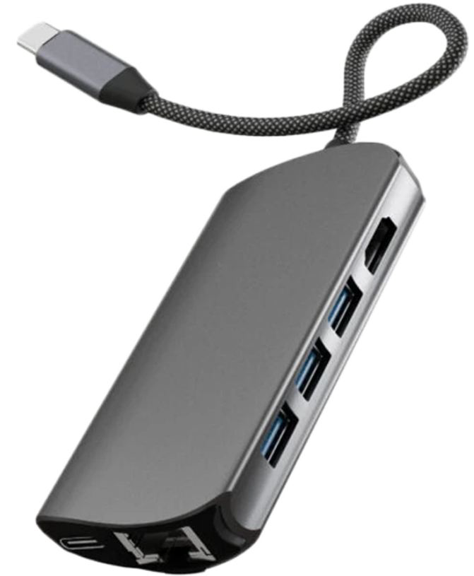 Адаптер VLP Infinity USB-C Hub 8 в 1 графит купить,NaN