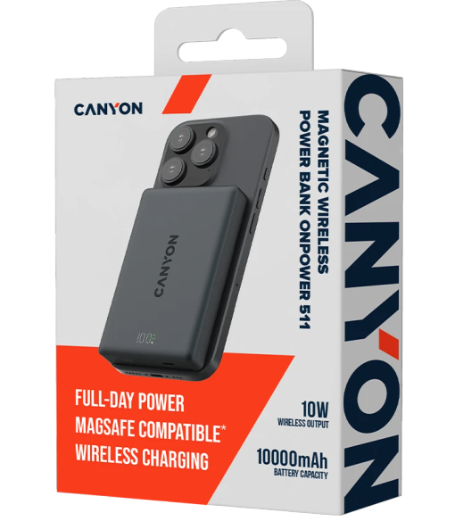 Внешний аккумулятор Canyon OnPower 511 PD20W CNS-CPB511B 10000 мАч Interstellar Black