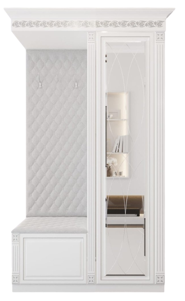 Шкаф-прихожая Grand Miks Соренто 1.2 120x50x210см белый - ForteMarket Шкаф-прихожая Grand Miks Соренто 1.2 120x50x210см белый купить,159000