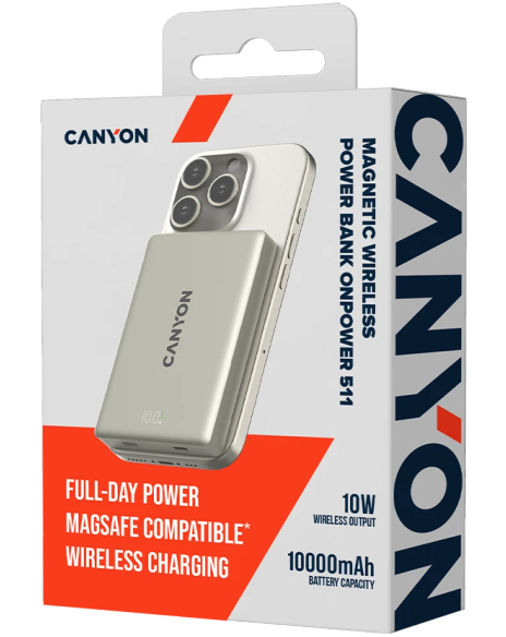Внешний аккумулятор Canyon OnPower 511 PD20W CNS-CPB511G 10000 мАч Star Grey