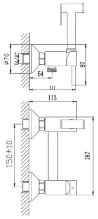 Haiba гигиенический душ HB5510-7 купить,NaN