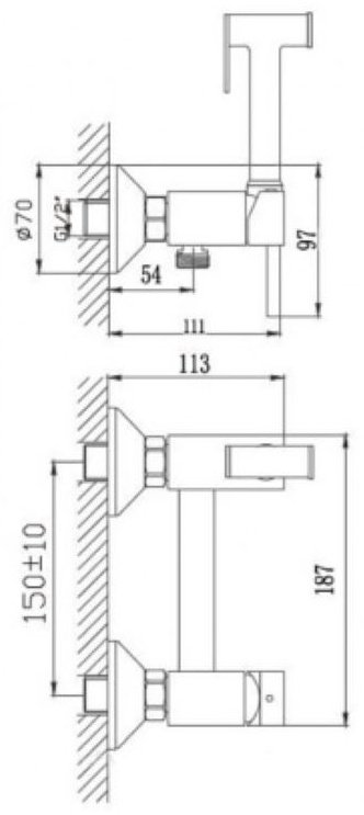 Haiba гигиенический душ HB5510-7 купить,NaN