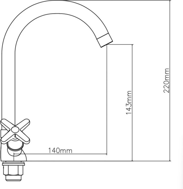 Смеситель VODA Star STR26L, латунь, цвет хром купить,41247