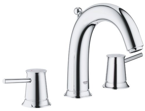 Смеситель для раковины (умывальника) Grohe BauClassic 20470000, двухзахватный купить,NaN