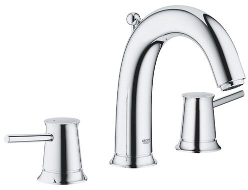Смеситель для раковины (умывальника) Grohe BauClassic 20470000, двухзахватный купить,NaN
