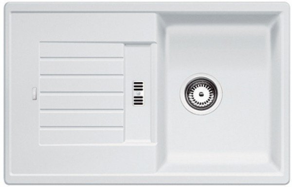 Кухонная мойка Blanco Zia 45S 78х50х19 см, искусственный гранит, тон белый купить,206807