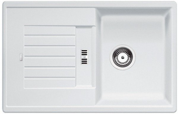 Кухонная мойка Blanco Zia 45S 78х50х19 см, искусственный гранит, тон белый купить,206807