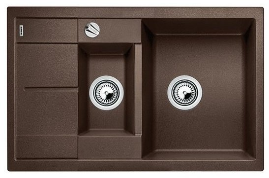 Кухонная мойка Blanco Metra 6S Compact 78х50х19 см, искусственный гранит, тон кофе купить,231632