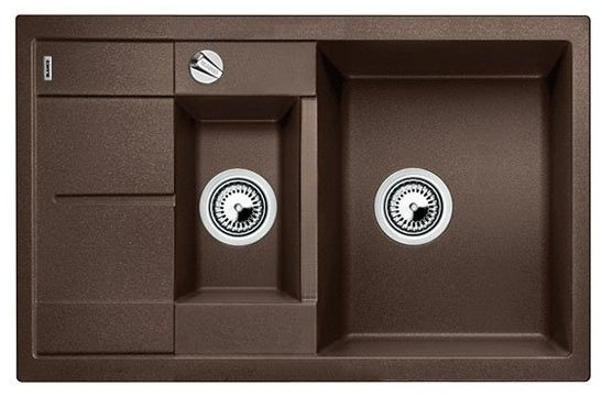 Кухонная мойка Blanco Metra 6S Compact 78х50х19 см, искусственный гранит, тон кофе купить,231632