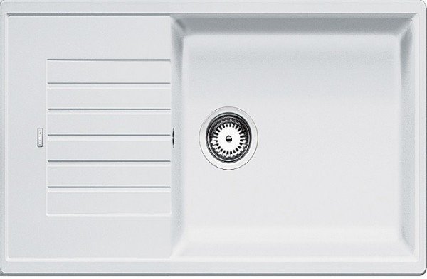 Кухонная мойка Blanco Zia XL 6S Compact 78х50х19 см, искусственный гранит, тон белый купить,215082