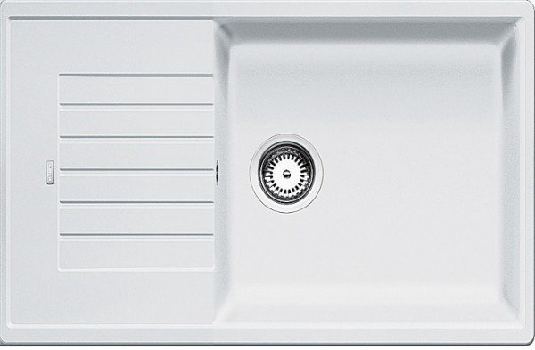 Кухонная мойка Blanco Zia XL 6S Compact 78х50х19 см, искусственный гранит, тон белый купить,215082