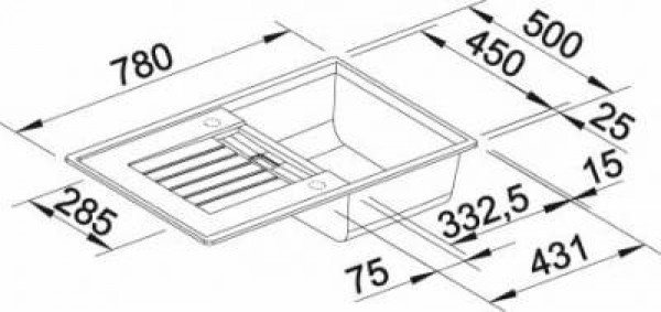 Кухонная мойка Blanco Zia 45S 78х50х19 см, искусственный гранит, тон белый купить,NaN