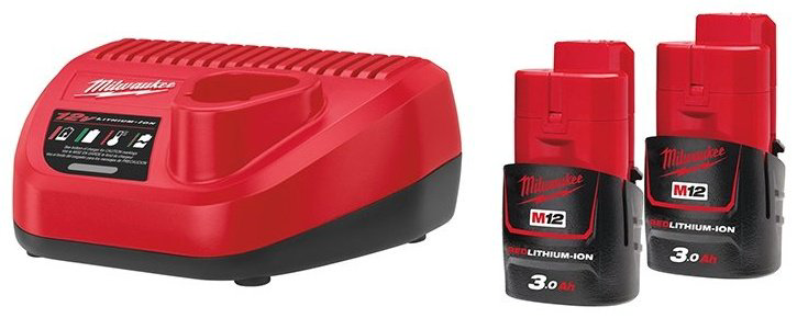 Аккумулятор Milwaukee M12 NRG-302 4933451902 Li-Ion 12 В 3 Ач 2 шт