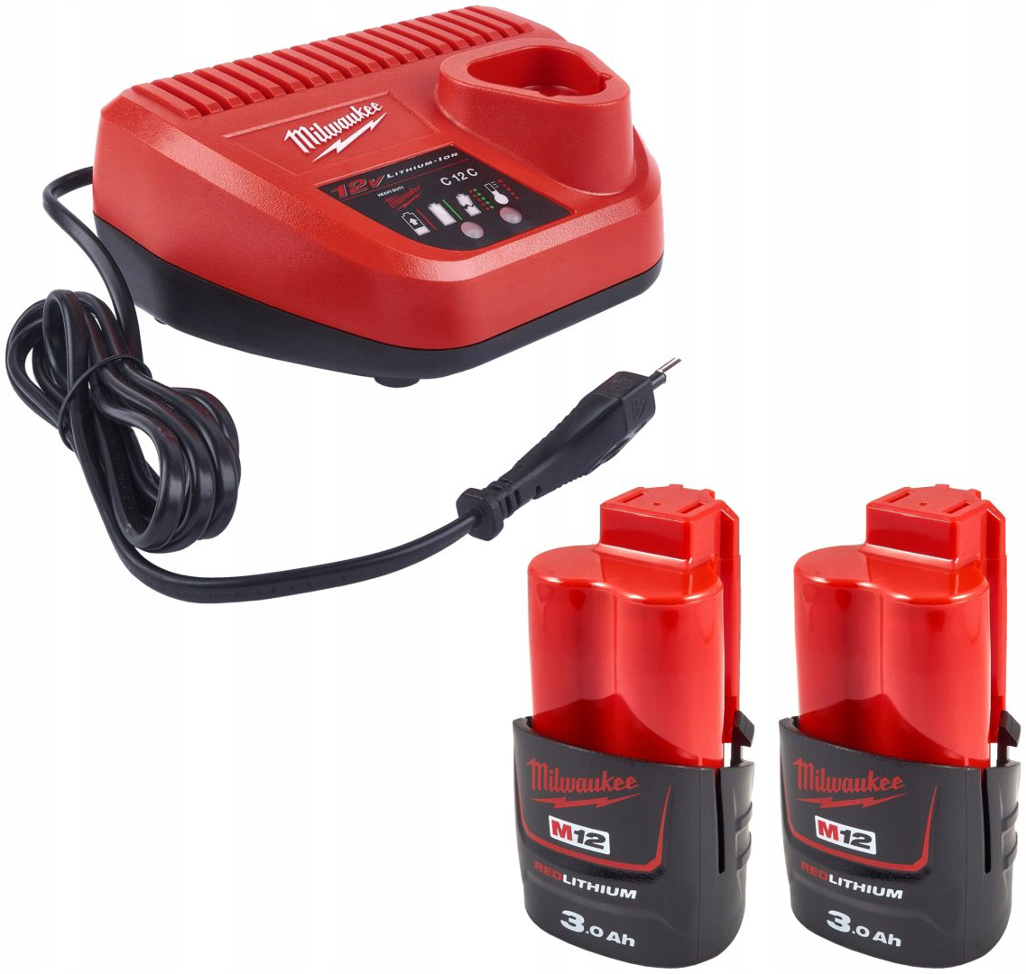 Аккумулятор Milwaukee M12 NRG-302 4933451902 Li-Ion 12 В 3 Ач 2 шт