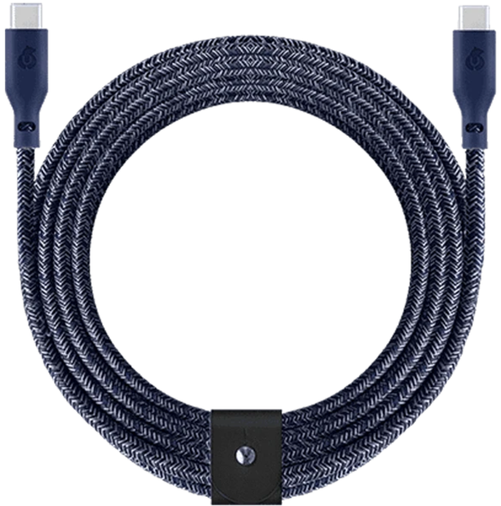 Кабель для телефона Ubear Trend Cable USB C - USB C 140W 2.4m DC19DB24TR-CC Blue купить,NaN