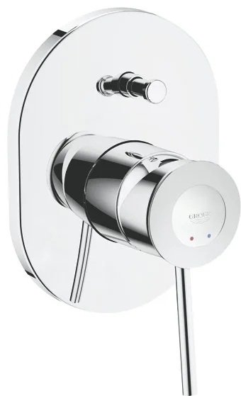 Смеситель для ванны с душем Grohe BauClassic 29047000, однозахватный купить,NaN