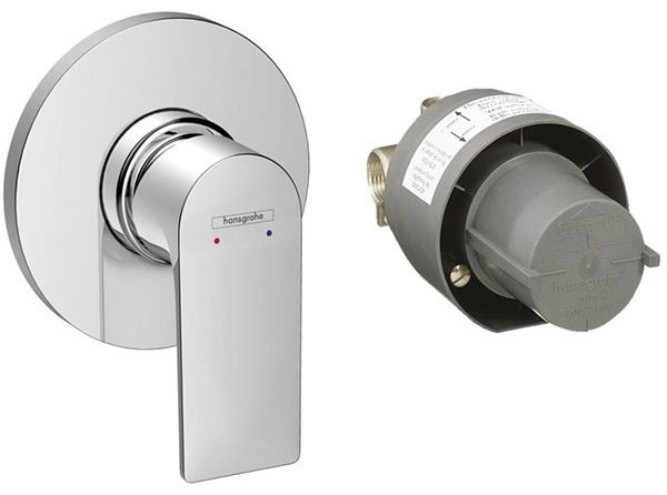 Смеситель для душа со скрытой монтажной частью, хром Hansgrohe Rebris E 72658000 купить,NaN