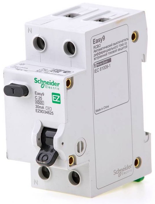 Дифференциальный автомат Schneider Electric C 25 30 мА класс AC купить,NaN