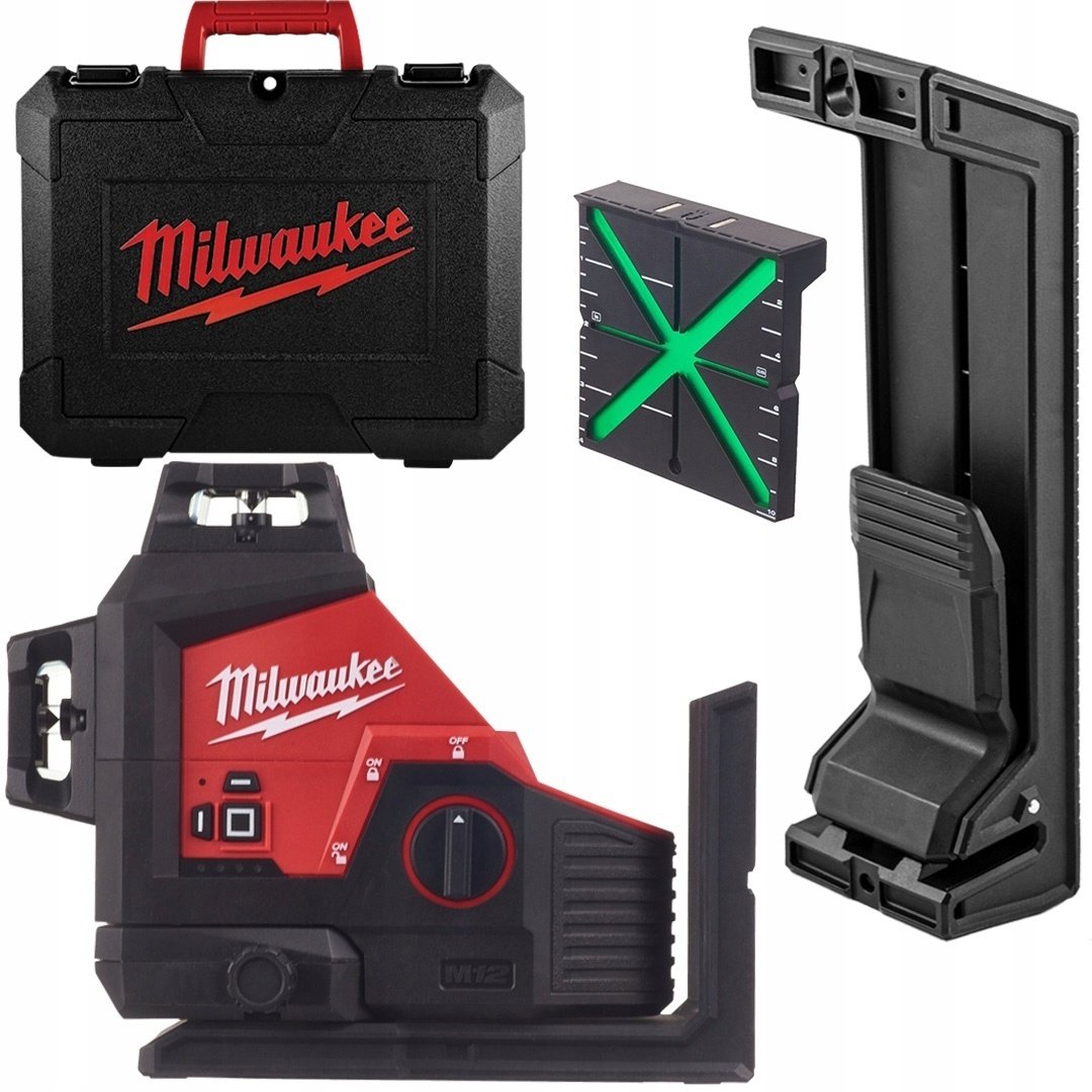 Лазерный уровень Milwaukee линейный M12 3PL-0C 4933478103 купить,NaN