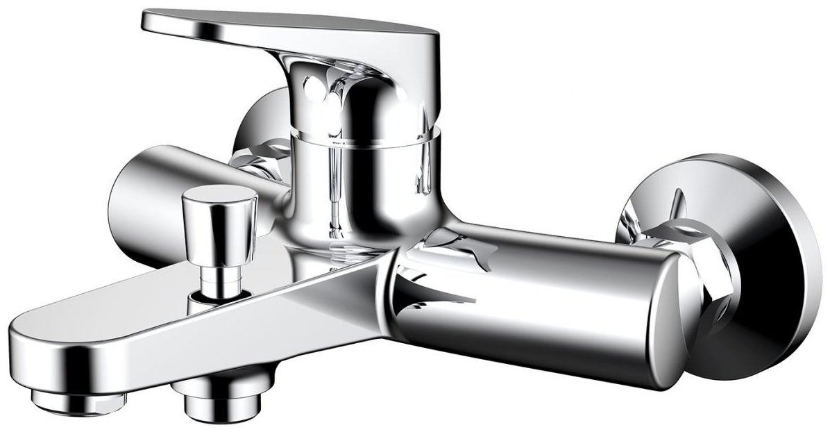 Смеситель для ванны BRAVAT Eler F6191238CP-01, латунь, цвет хром купить,NaN