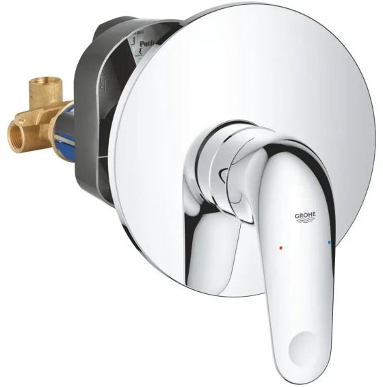 Смеситель для душа Grohe Euroeco 32742001, латунь, цвет серебристый купить,NaN