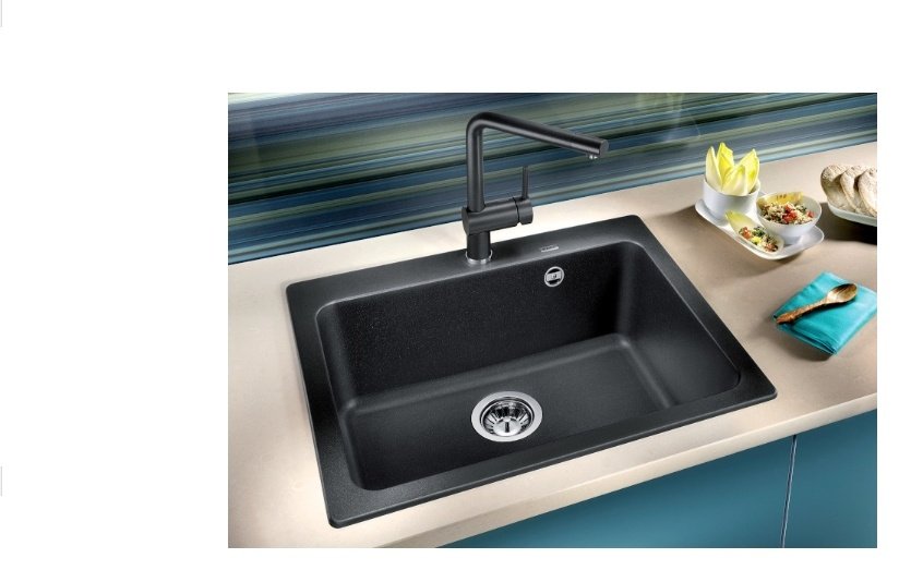 Кухонная мойка Blanco Naya 6 61.5х51х20 см, искусственный камень, тон черный купить,231632