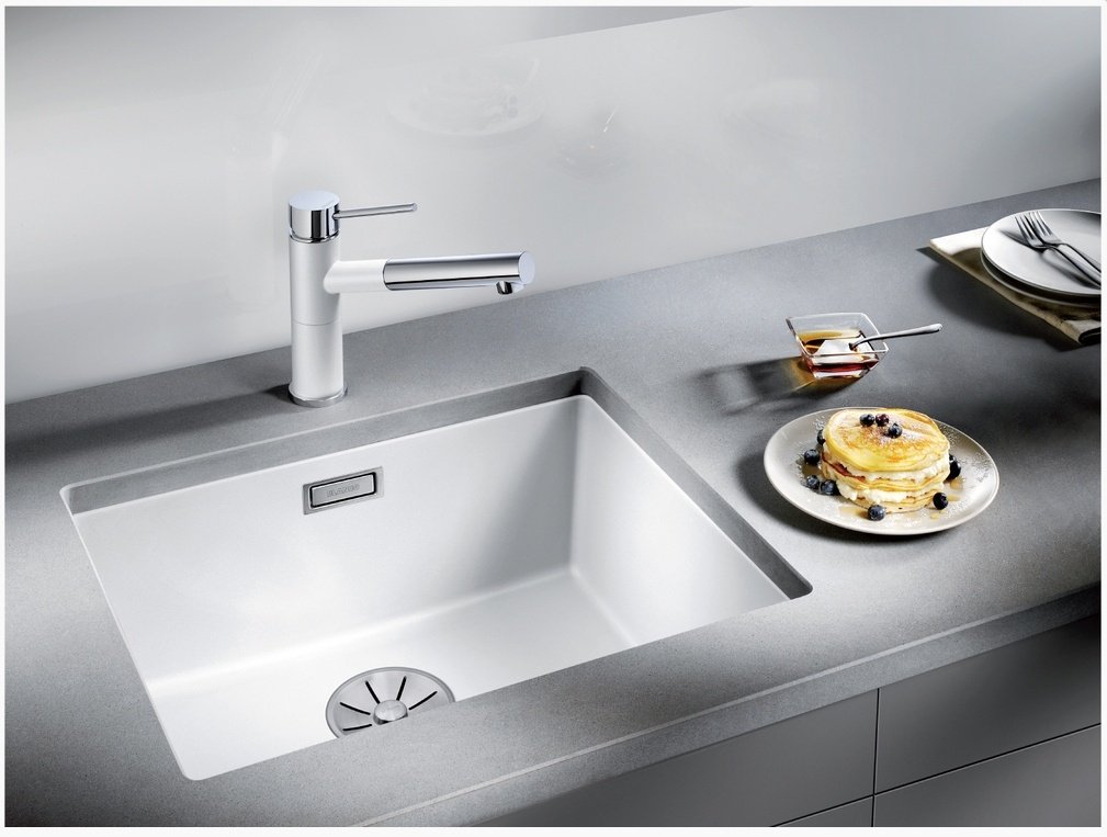 Кухонная мойка Blanco Subline 500-U 53х46х19 см, искусственный камень, тон белый купить,247345