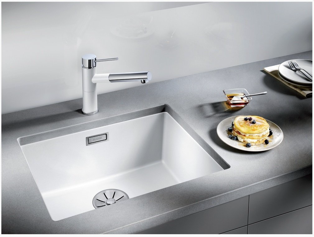 Кухонная мойка Blanco Subline 500-U 53х46х19 см, искусственный камень, тон белый купить,247345