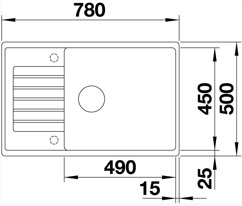 Кухонная мойка Blanco Zia XL 6 S compact 78х50х19 см, искусственный камень, тон черный купить,223357