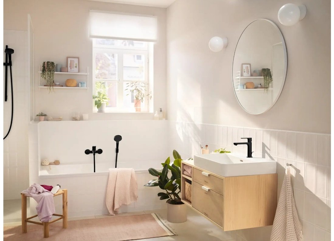 Смеситель для раковины (умывальника) Hansgrohe Rebris S 72517670, однозахватный купить,NaN