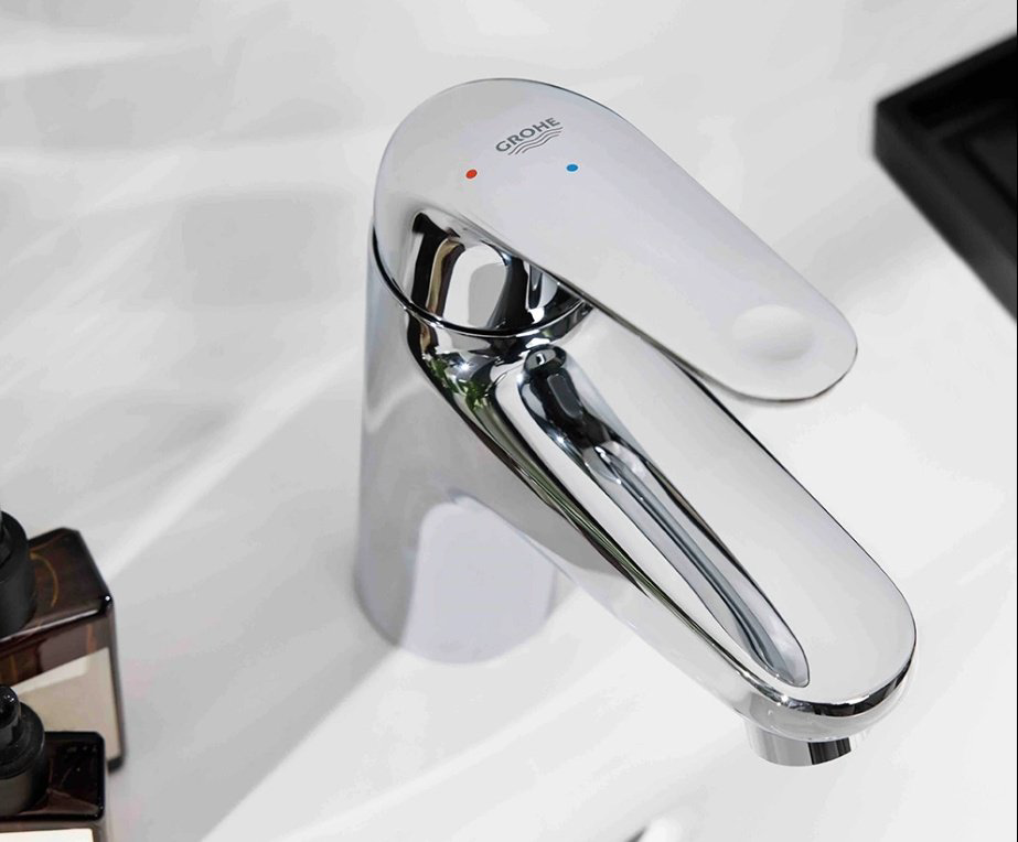 Смеситель для раковины (умывальника) Grohe Euroeco 24266001, однозахватный купить,58300