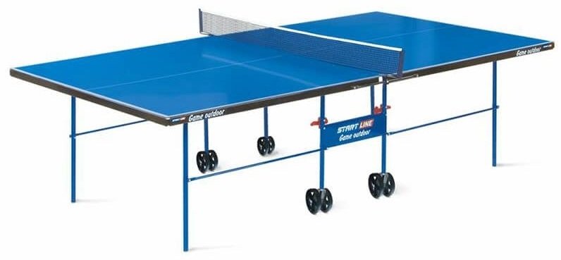 Теннисный стол Start Line Game Outdoor с сеткой синий купить,NaN