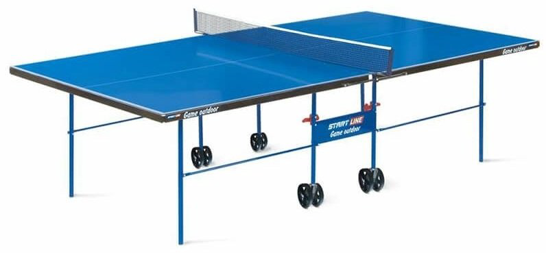 Теннисный стол Start Line Game Outdoor с сеткой синий купить,NaN