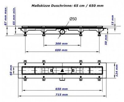 MCH трап CH650/50DN1 (6 х 65 см) купить,102100