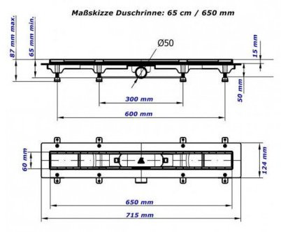 MCH трап CH650/50DN1 (6 х 65 см) купить,102100