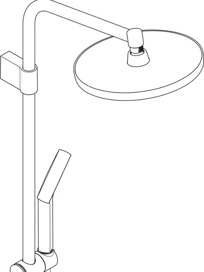 Hansgrohe душевой набор (гарнитур) Activera S 240 1jet 28875000 купить,403400