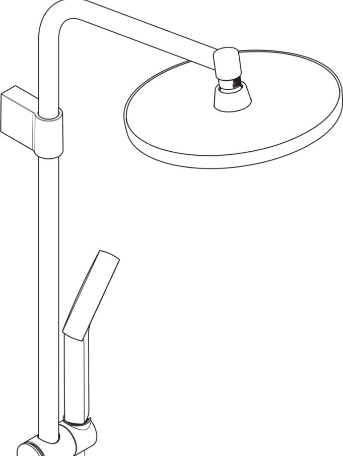 Hansgrohe душевой набор (гарнитур) Activera S 240 1jet 28875000 купить,403400