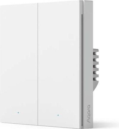 Aqara WS-EUK04 Умный настенный выключатель H1 EU(с нейтралью, 2 клавиши) купить,21762